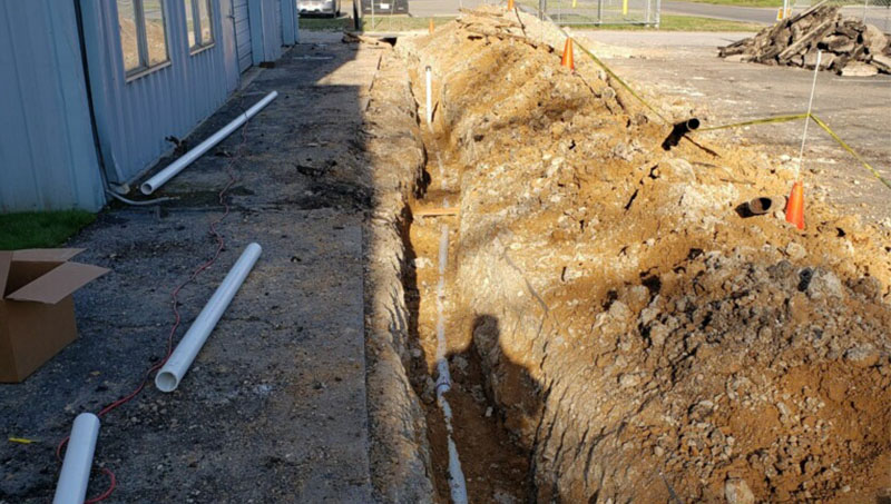 Sewer line installation in Allen Texas
